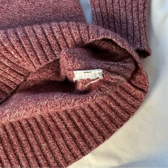 Athleta sz S Wine Red Vital V-Neck Tunic Sweater Cashmere Wool Lounge Oversized - Picture 9 of 12